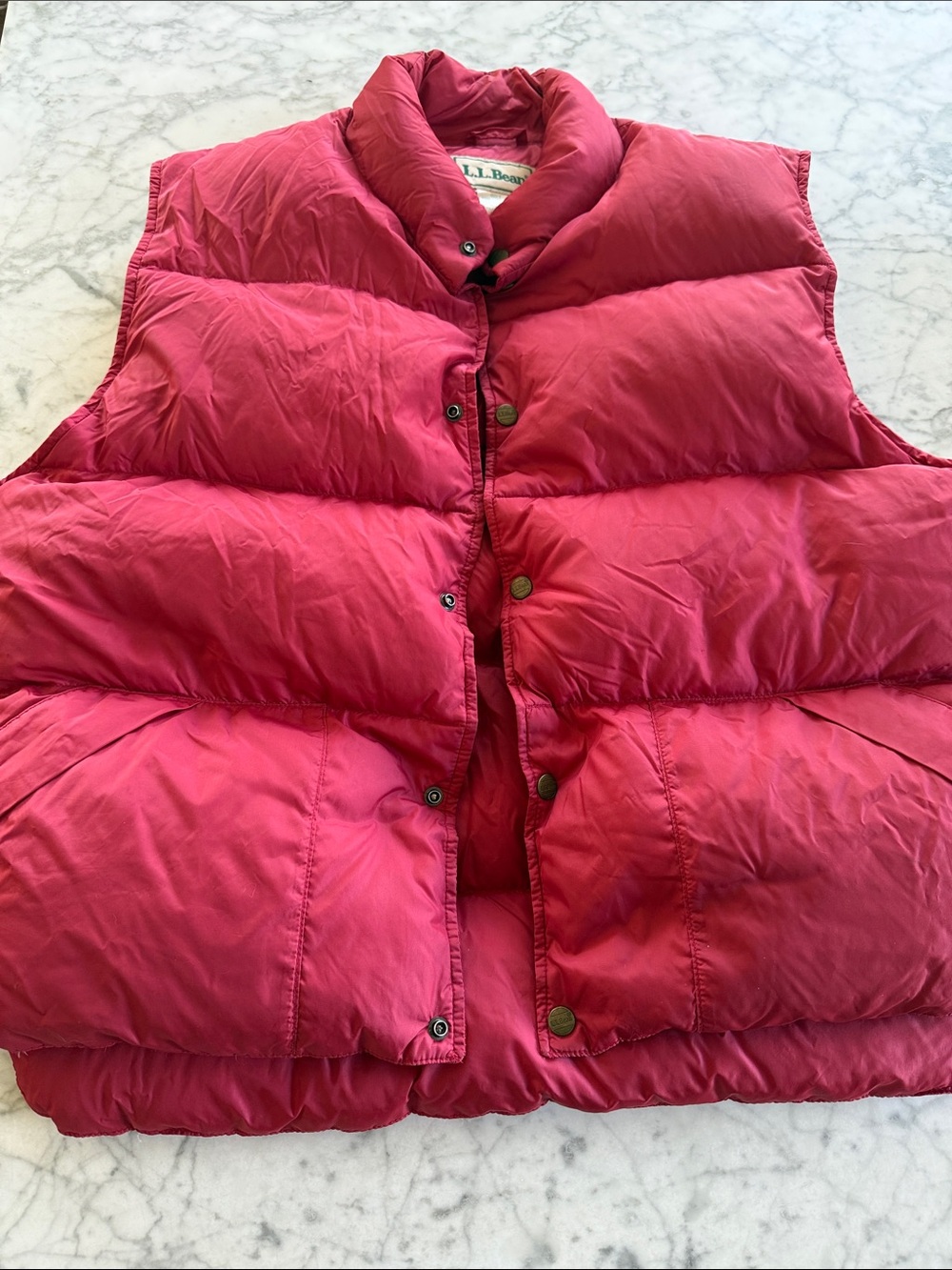 Vintage L.L. Bean Men’s Red Puffer Vest - Large